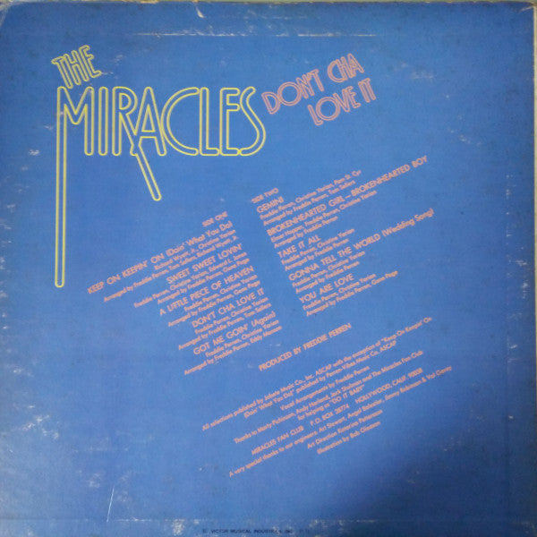 The Miracles - Don't Cha Love It (LP, Album)