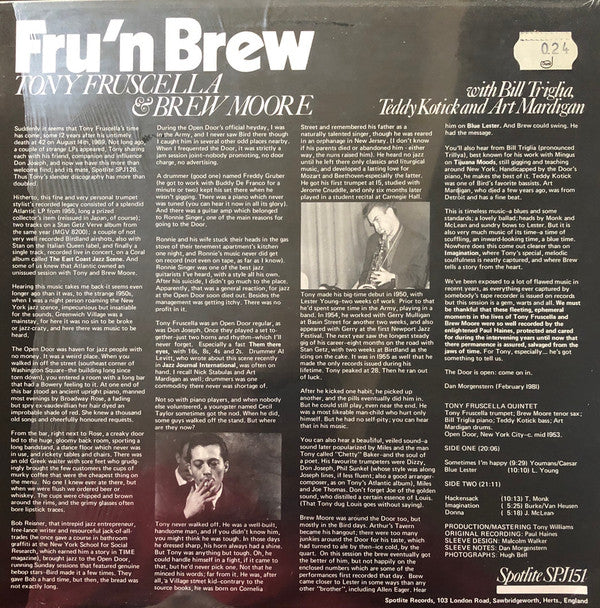 Tony Fruscella - Fru'n Brew (Previously Unissued Recordings From Th...