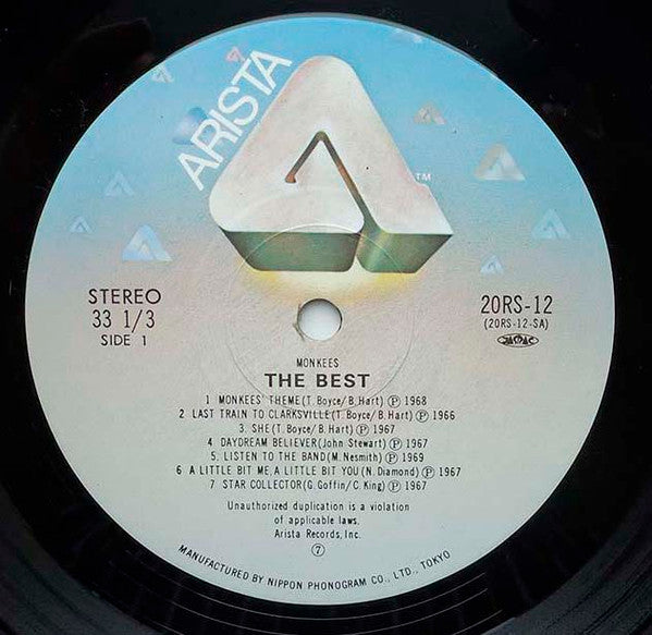 The Monkees - The Best (LP, Comp, RP, Yel)