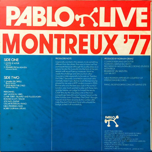 The Pablo All Stars Jam* - Montreux '77 (LP, Album)