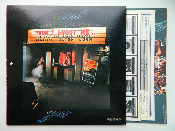 Elton John - Don't Shoot Me I'm Only The Piano Player (LP, Album, RE)