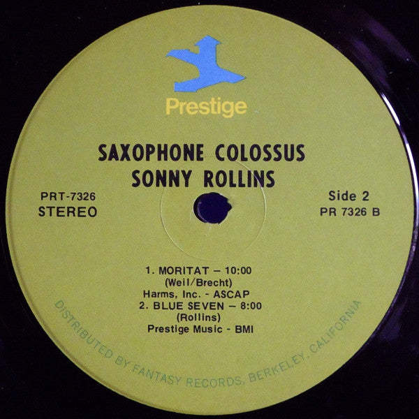 Sonny Rollins - Saxophone Colossus (LP, Album, RE)