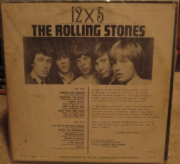 The Rolling Stones - 12 x 5 (LP, Album, RP)