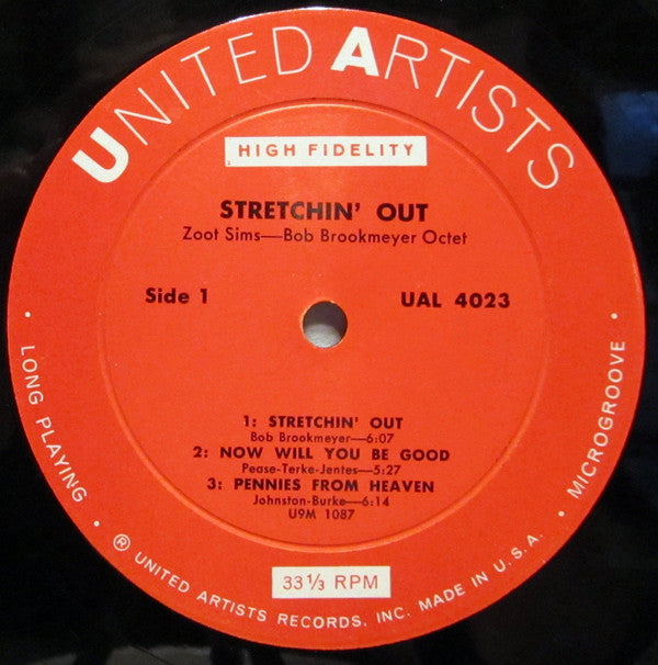 Zoot Sims - Bob Brookmeyer Octet - Stretching Out (LP, Album, Mono)