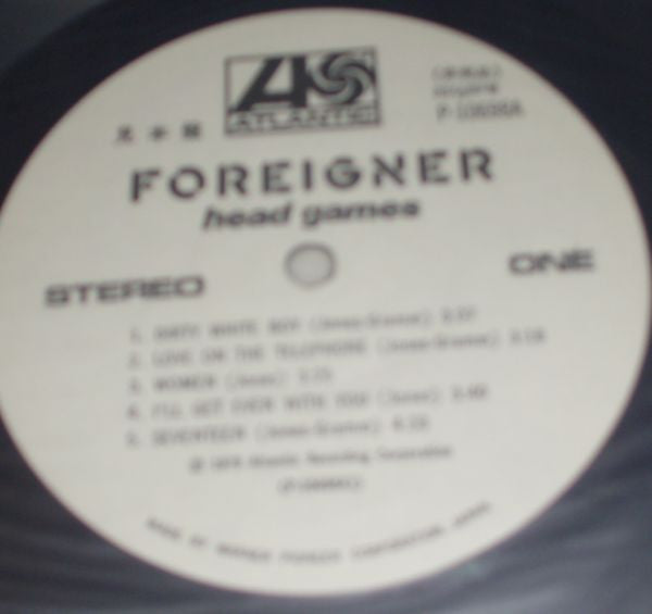 Foreigner - Head Games (LP, Album, Promo)