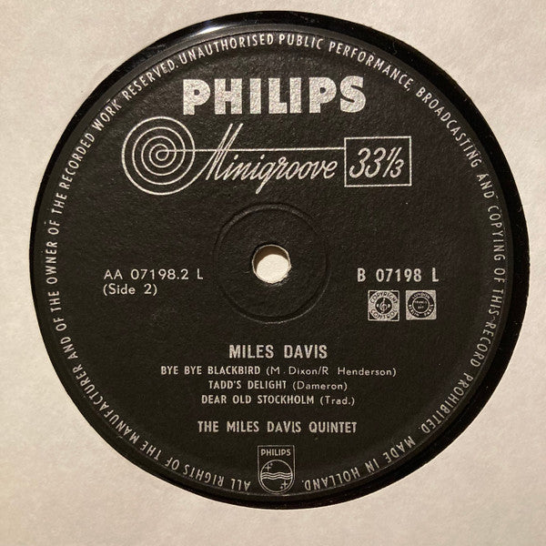 Miles Davis - Miles Davis (LP, Album, Mono)