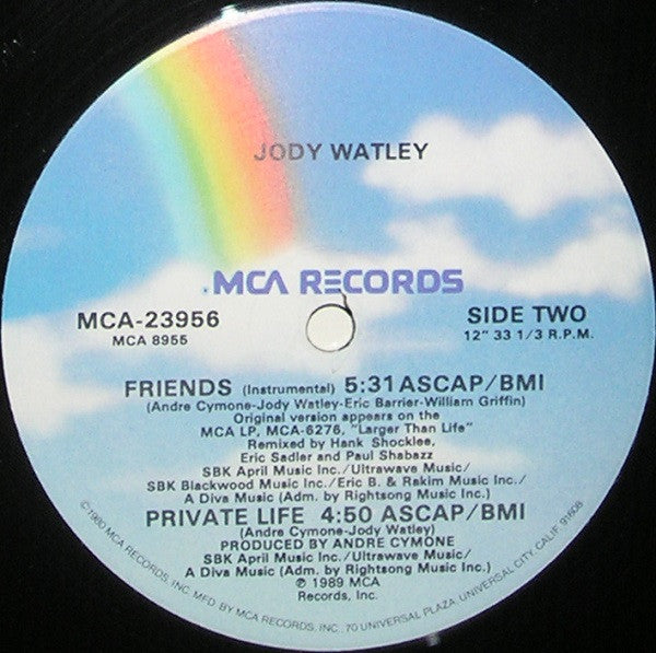 Jody Watley With Eric B. & Rakim - Friends (12"", Single, Glo)