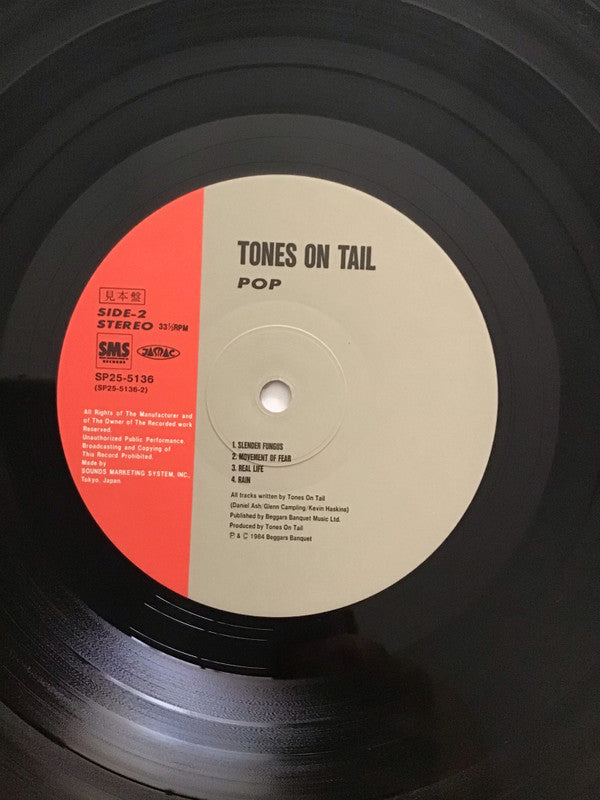 Tones On Tail - Pop (LP, Album, Promo)