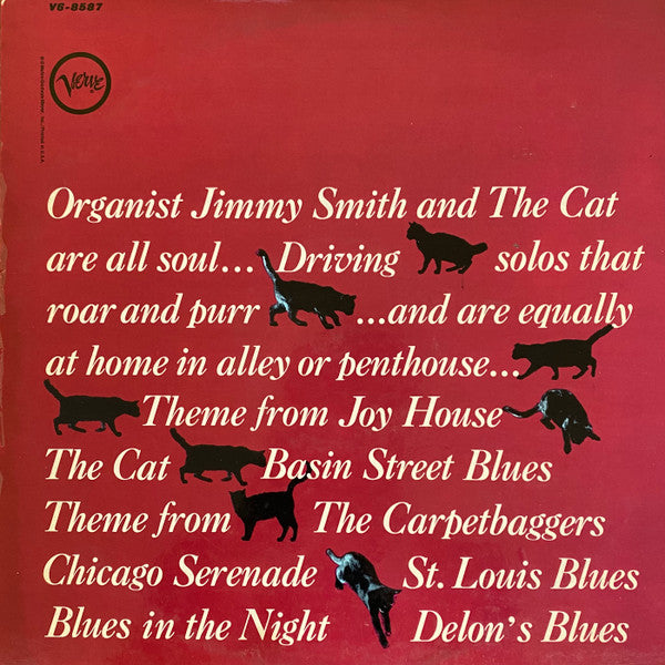 The Incredible Jimmy Smith* - The Cat (LP, Album, Gat)