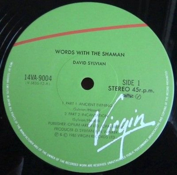 David Sylvian - Words With The Shaman(12", EP)