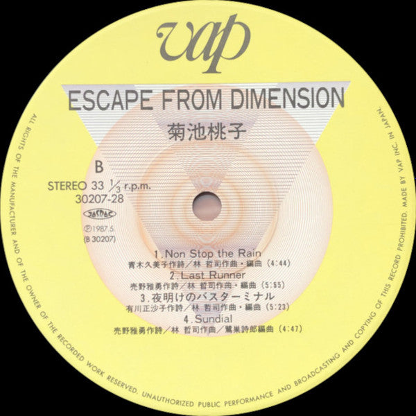 Momoko Kikuchi - Escape From Dimension (LP, Album)