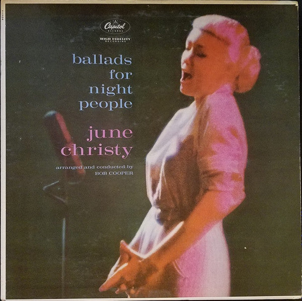 June Christy - Ballads For Night People (LP, Album, Mono)