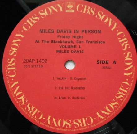 Miles Davis - In Person, Friday Night At The Blackhawk, San Francis...