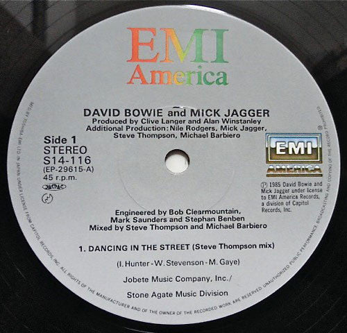 David Bowie And Mick Jagger - Dancing In The Street (12"", Maxi)