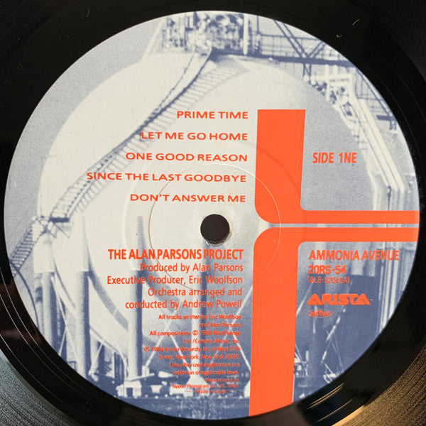 The Alan Parsons Project - Ammonia Avenue (LP, Album)