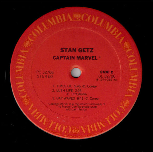 Stan Getz - Captain Marvel (LP, Album, Pit)