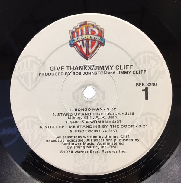 Jimmy Cliff - Give Thankx (LP, Album, RE, Win)