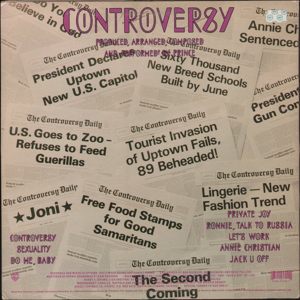 Prince - Controversy (LP, Album, All)