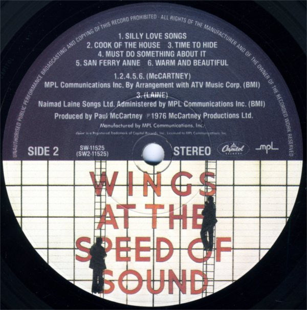 Wings (2) - Wings At The Speed Of Sound (LP, Album, Los)