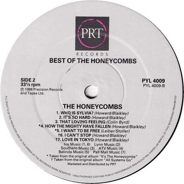 The Honeycombs - The Best Of The Honeycombs (LP, Comp)
