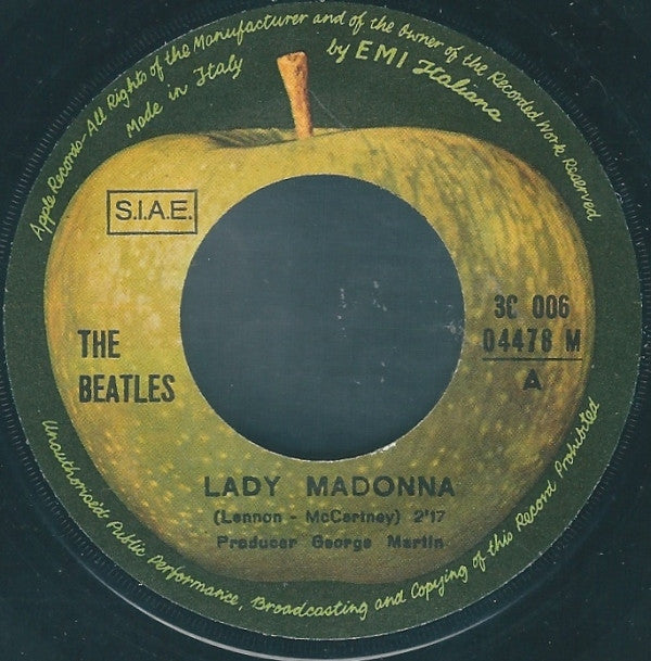 The Beatles - Lady Madonna (7"", RE)