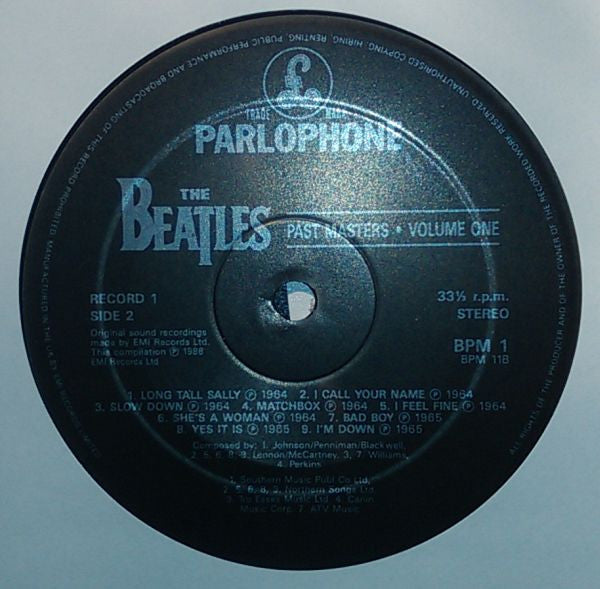The Beatles - Past Masters (2xLP, Comp, RE)