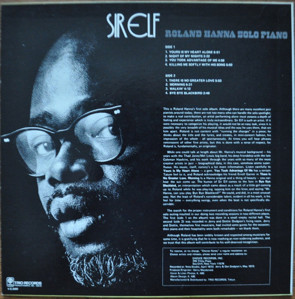 Roland Hanna - Sir Elf (LP, Album)