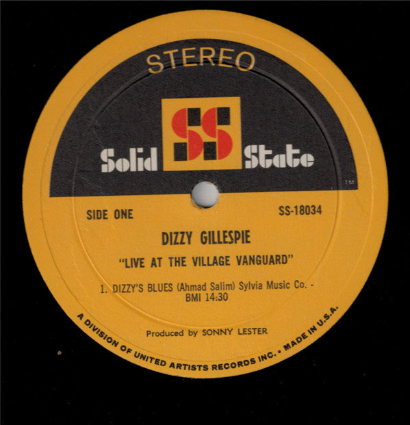 Dizzy Gillespie - Live At The Village Vanguard (LP, Gat)