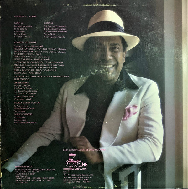 Cheo Feliciano - Regresa El Amor (LP)