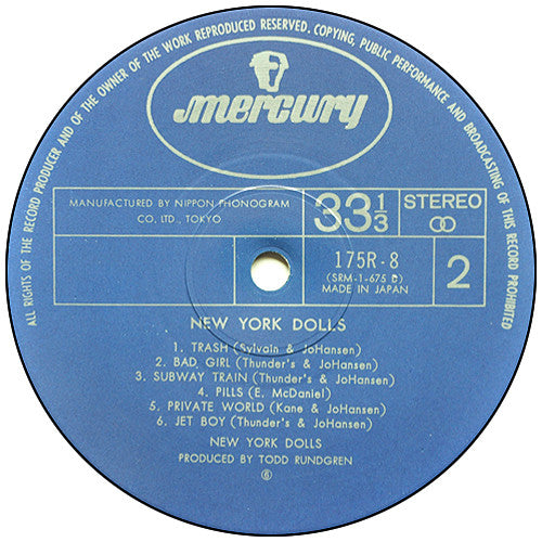 New York Dolls - New York Dolls (LP, Album, RE)