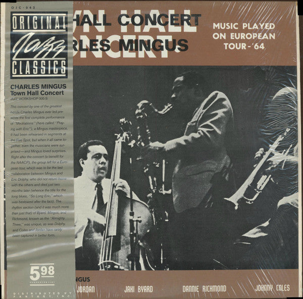 Charles Mingus - Town Hall Concert (LP, Album, RE)