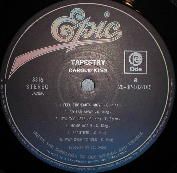 Carole King - Tapestry (LP, Album, RE)