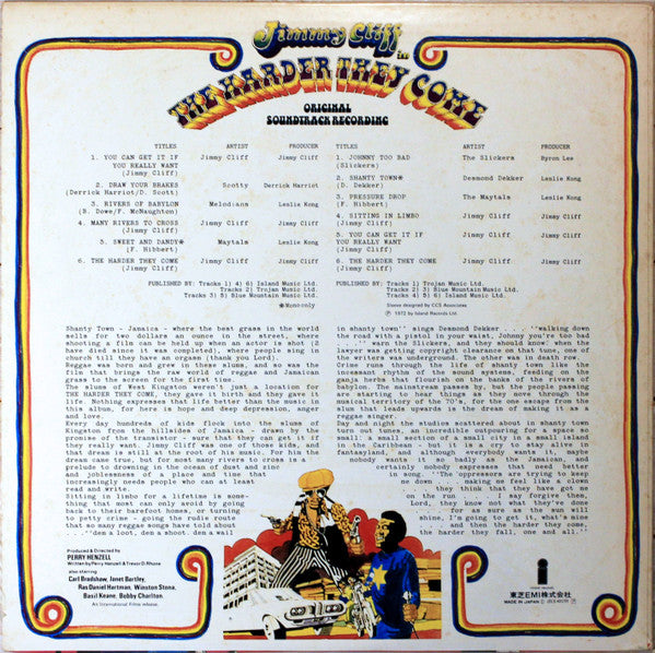 Various - The Harder They Come (Original Soundtrack Recording)(LP, ...