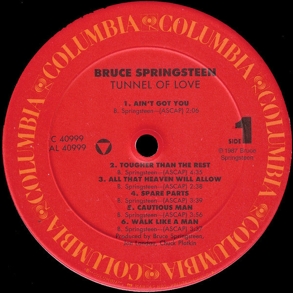 Bruce Springsteen - Tunnel Of Love (LP, Album, Car)