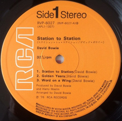 David Bowie - Station To Station (LP, Album, RP)