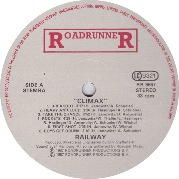 Railway - Climax (LP, Album)