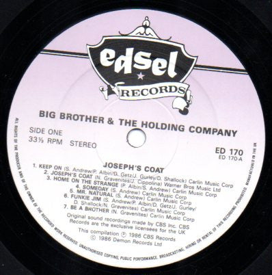 Big Brother & The Holding Co.* - Joseph's Coat (LP, Comp)