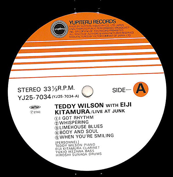 Teddy Wilson With Eiji Kitamura - Live At Junk (LP, Album)