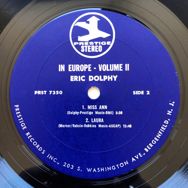 Eric Dolphy - In Europe, Vol. 2 (LP, Album, RM)