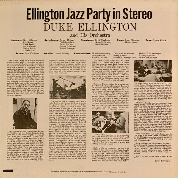 Duke Ellington And His Orchestra - ‎ Ellington Jazz Party(LP, Album...