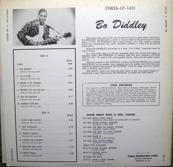 Bo Diddley - Bo Diddley (LP, Album, Comp, Mono, RE)