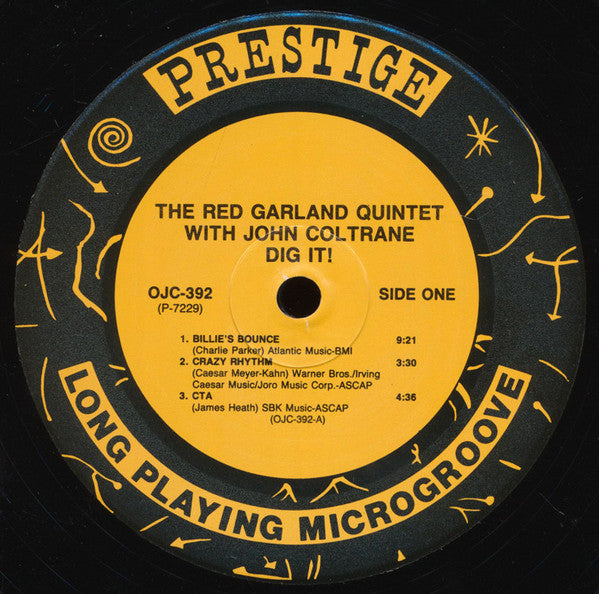The Red Garland Quintet - Dig It!(LP, Album, RE, RM)