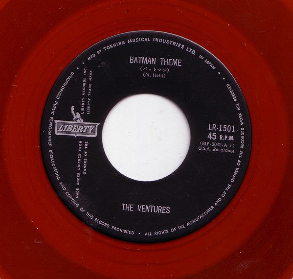 The Ventures - Batman Theme (7"", Single, Red)