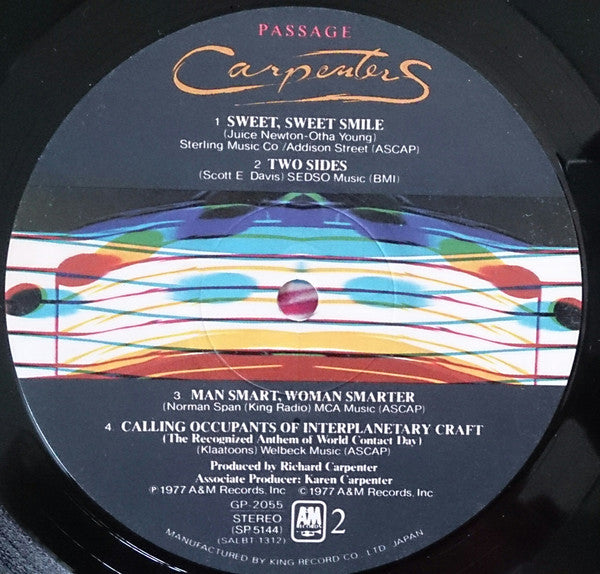 Carpenters - Passage (LP, Album, Gat)