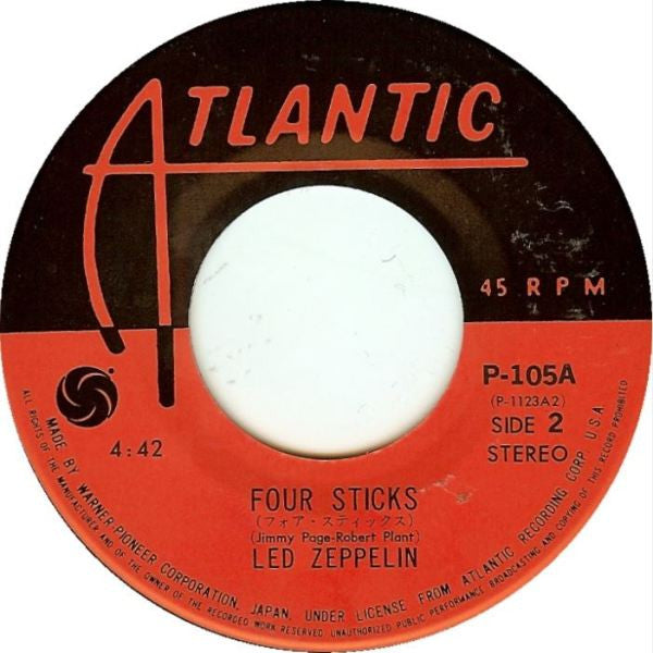 Led Zeppelin - Rock And Roll / Four Sticks (7"", Single, RE)