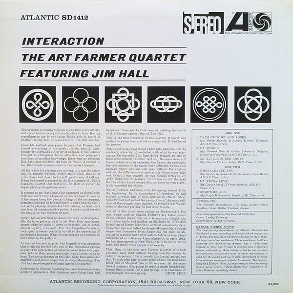 The Art Farmer Quartet* Featuring Jim Hall - Interaction (LP, Album)