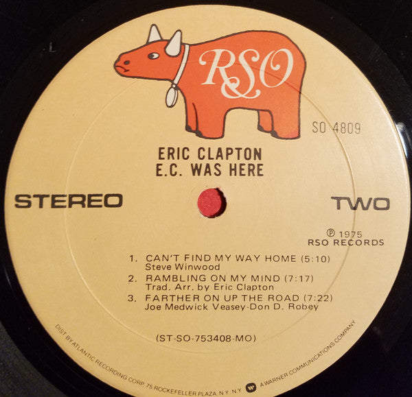 Eric Clapton - E.C. Was Here (LP, Album, MO )