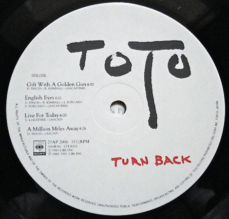 Toto - Turn Back (LP, Album)