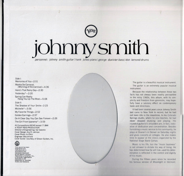 Johnny Smith - Johnny Smith (LP, Album, Mono, RE, Gat)