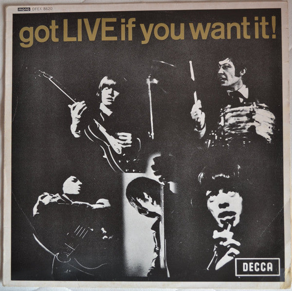 The Rolling Stones - Got Live If You Want It! (12"", EP, Mono, RE)
